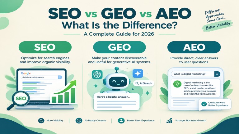 SEO vs GEO vs AEO comparison