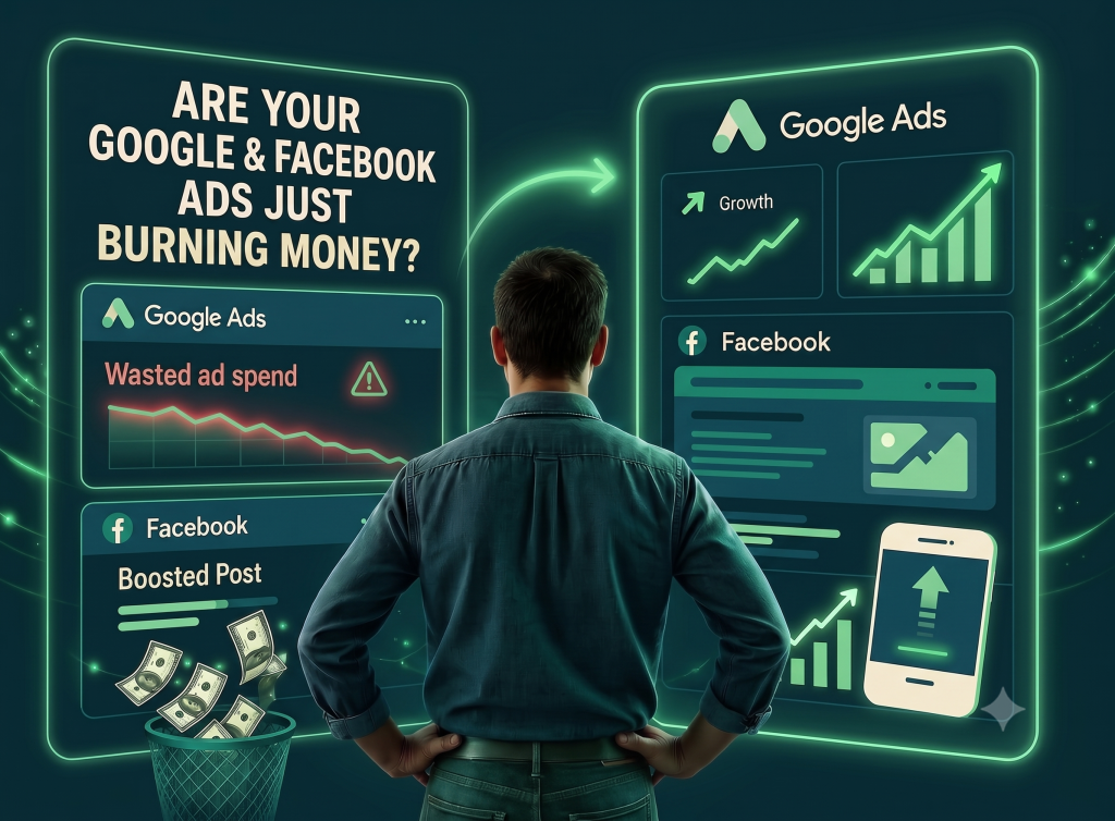 Google and Facebook ad