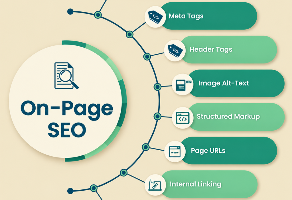 On-Page SEO optimization infographic
