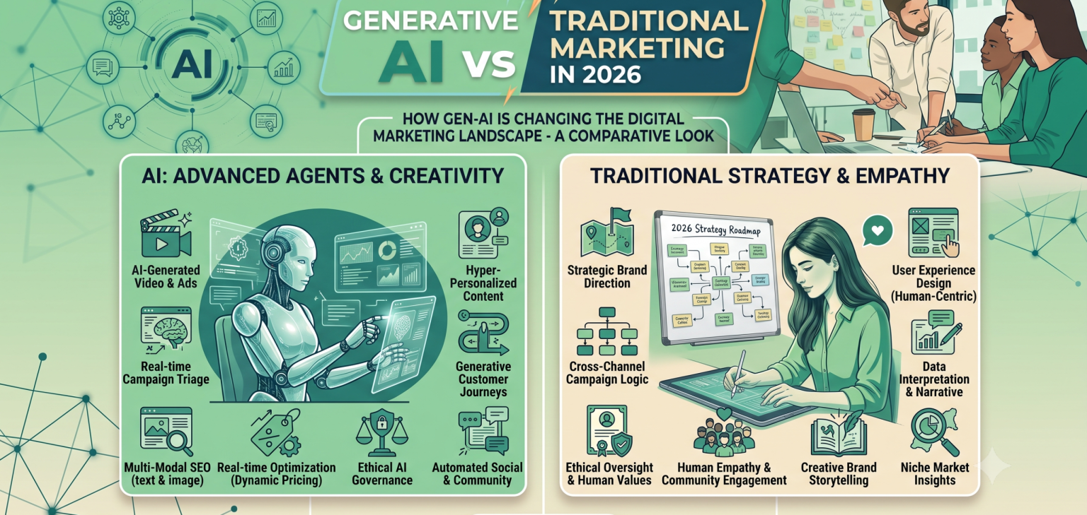 Generative AI vs Traditional Marketing in 2026